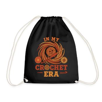 À l’époque du crochet, fil drôle d’amoureux du crochet - Sac de sport léger - noir - Devant