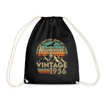 Original 1956 Vintage Vintage Anniversary Retro - Sac de sport léger - noir - Devant