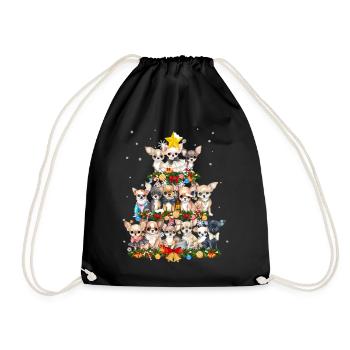 Chihuahua Chihuahueño Christmas - Drawstring Bag - black - Front