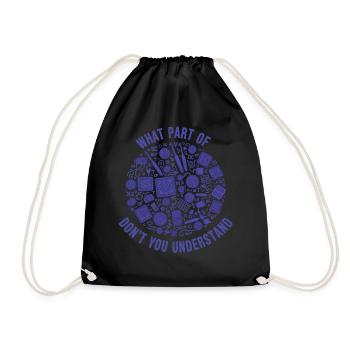 Crochet drôle, quelle partie de ne comprends-tu pas - Sac de sport léger - noir - Devant