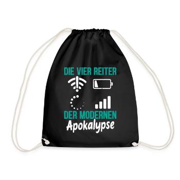 Nerd THE FOUR MODERN HORSEMEN OF THE APOCALYPSE - Drawstring Bag - black - Front