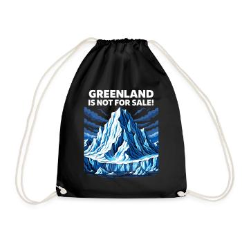 Le Groenland n’est pas à vendre - Sac de sport léger - noir - Devant