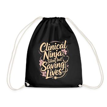 Nurse Practitioner Clinical Ninja Medical Provider - Turnbeutel - Schwarz - Vorne
