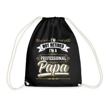Pas un père professionnel à la retraite - Sac de sport léger - noir - Devant
