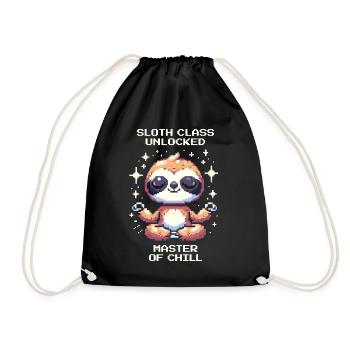 Classe Paresseuse Débloquée | Détends-toi - Sac de sport léger - noir - Devant