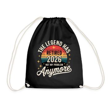 Perfect Retirement Gift 2026, Ideal for men  women - Sac de sport léger - noir - Devant