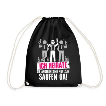 T-shirt du marié Enterrement de vie de garçon Garçons Enterrement de vie de garçon - Sac de sport léger - noir - Devant