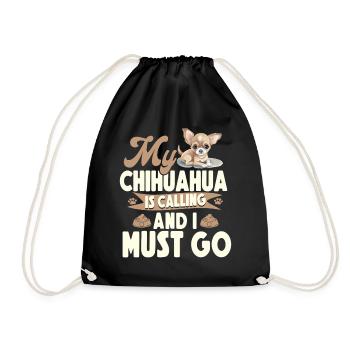 Chihuahua Chihuahueño My Chihuahua - Drawstring Bag - black - Front