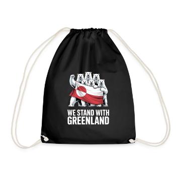 Nous soutenons le Groenland Faites disparaître l’Amérique - Sac de sport léger - noir - Devant