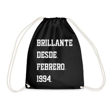 Date de naissance : février 1994 - Sac de sport léger - noir - Devant