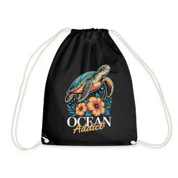 Sea Turtle Ocean Addict Design - Sac de sport léger - noir - Devant
