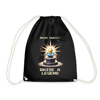 Quête principale : Élever une légende | Parents - Sac de sport léger - noir - Devant