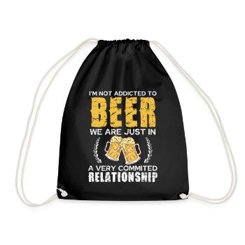 Relation amoureuse de bière Chemise blague - Sac de sport léger - noir - Devant