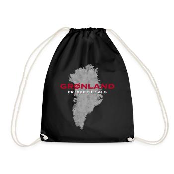 Le Groenland n’est pas à vendre, Danois - Sac de sport léger - noir - Devant