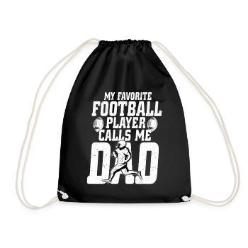 Mon joueur de football préféré m’appelle Papa joueur - Sac de sport léger - noir - Devant