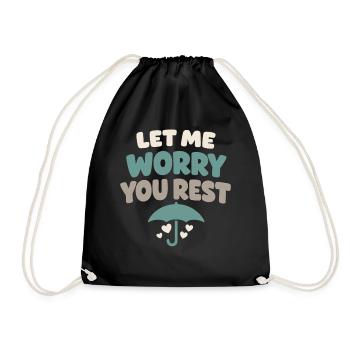 Family Provision Emergency Planner Prepper - Drawstring Bag - black - Front