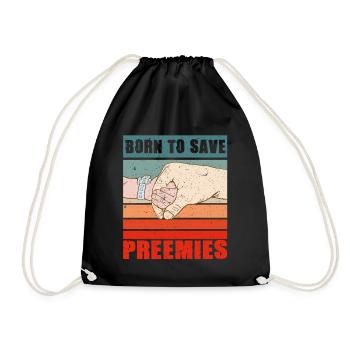 Infirmière en néonatologie - Sac de sport léger - noir - Devant