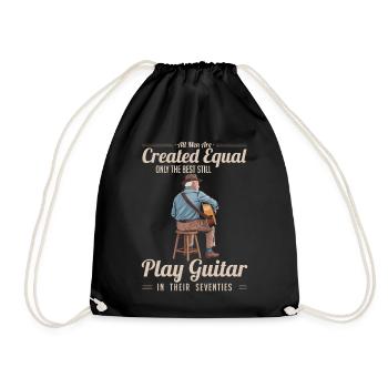Diction du guitariste – Seuls les meilleurs jouent de la guitare - Sac de sport léger - noir - Devant