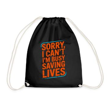 Oncology Nurse Sorry I Can't I'm Infusion Nurse - Turnbeutel - Schwarz - Vorne