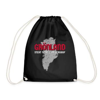 Groenland Non à vendre - Sac de sport léger - noir - Devant