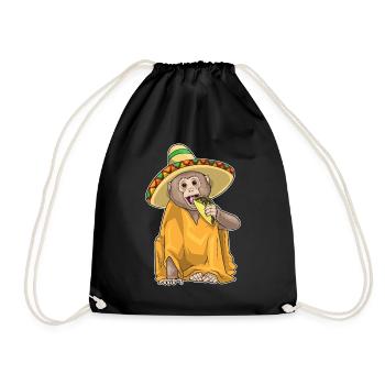 Taco de singe - Sac de sport léger - noir - Devant