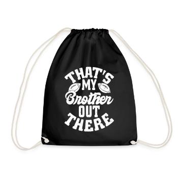 C’est mon frère là-bas, fan de saison - Sac de sport léger - noir - Devant