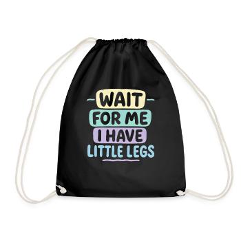Cute Saying Humor Meme Funny Gift Idea - Drawstring Bag - black - Front