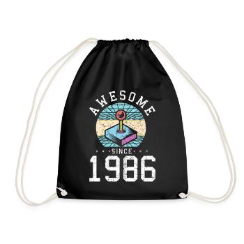 Madness Since 1986 Arcade Joystick - Drawstring Bag - black - Front