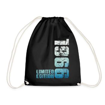 60th Birthday Man Woman 60 Years 1966 Gift - Drawstring Bag - black - Front