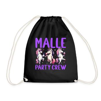 Équipe de fête de malle Fête Licorne Fête de Malle - Sac de sport léger - noir - Devant