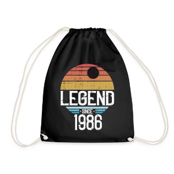 Légende 1986 Logo Retro Sun - Sac de sport léger - noir - Devant