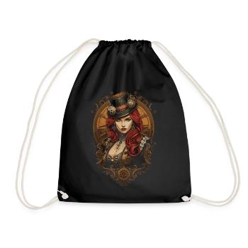 Femmes Steampunk Magnifiques Steampunk - Sac de sport léger - noir - Devant