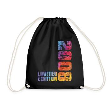 18th Birthday Boy Girl 18 Year Old 2008 Gift - Drawstring Bag - black - Front
