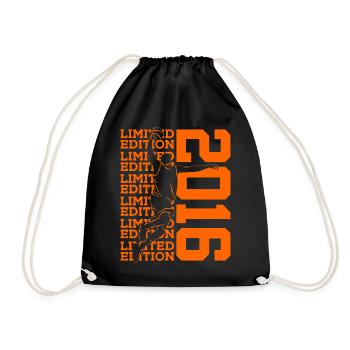 LIMITED EDITION 2016 BASKETBALL 10. GEBURTSTAG - Turnbeutel - Schwarz - Vorne