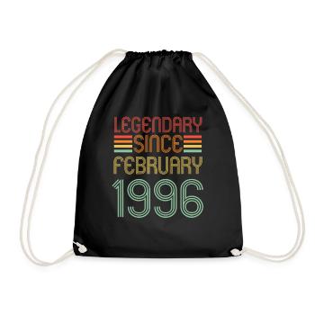 Légendaire depuis février 1996, Rétro, anniversaire - Sac de sport léger - noir - Devant