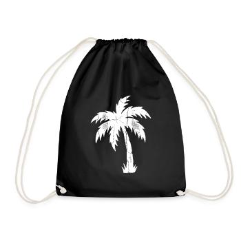 Palm Tree Vintage Rétro - Sac de sport léger - noir - Devant
