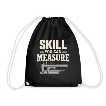 workers who are trained as welders and - Drawstring Bag - black - Front