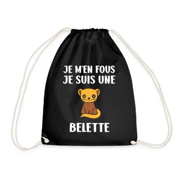 Belette Attitude Je M'en Fous - Sac de sport léger - noir - Devant