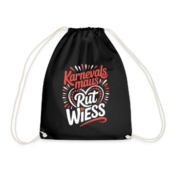 Carnival Mouse Rut Wiess Cologne Cologne Cologne Carnival Mouse - Drawstring Bag - black - Front