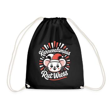 Carnival Mouse Rut Wiess Cologne Cologne Cologne Carnival Mouse - Drawstring Bag - black - Front