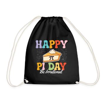 Bonne journée Pi, sois irrationnel Math Nerd Humour - Sac de sport léger - noir - Devant