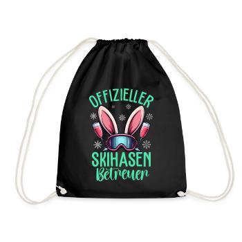 Official Ski Bunny Supervisor - Drawstring Bag - black - Front