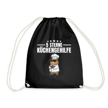 5 Star Kitchen Assistant Marmot Chef - Drawstring Bag - black - Front