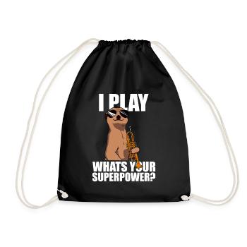 Je joue de la trompette - Sac de sport léger - noir - Devant