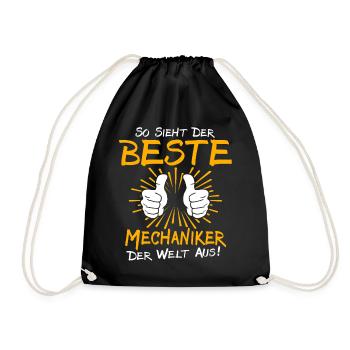 Idée de cadeau pour mécanicien - Sac de sport léger - noir - Devant