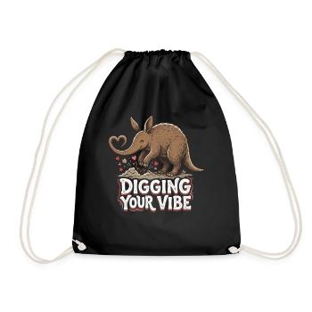 Aimer ton ambiance Jeu de mots drôle Fourmilier Fourmilier Drôle - Sac de sport léger - noir - Devant