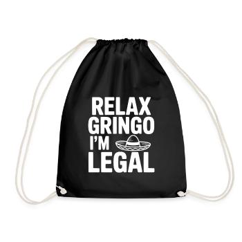 Détends-toi Gringo, je suis majeur - Sac de sport léger - noir - Devant