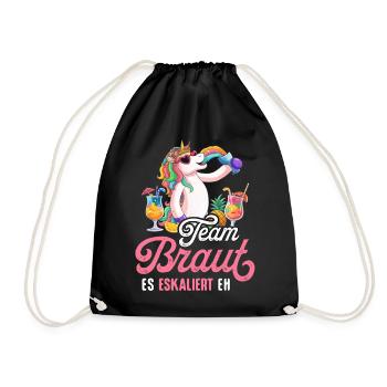 Bachelor Party Women's T-Shirt Bachelorette Party - Drawstring Bag - black - Front