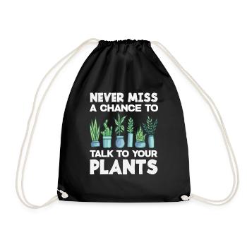 Parlez à votre passionné de plantes Plantes - Sac de sport léger - noir - Devant