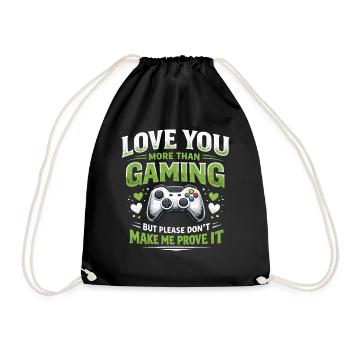 Humorisme drôle de joueur de console de jeu vidéo - Sac de sport léger - noir - Devant
